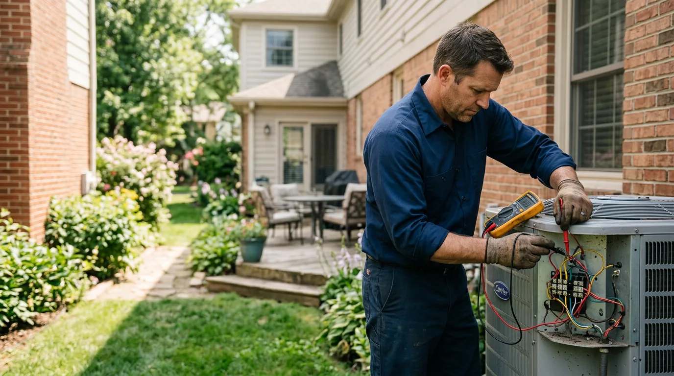HVAC technician working near Somerset, CA